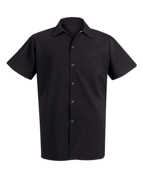 100% Spun Polyester Cook Shirt - Black