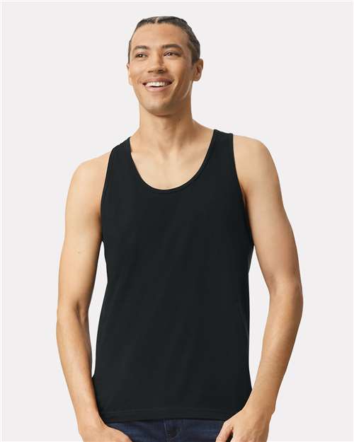 Unisex Fine Jersey Tank - Black