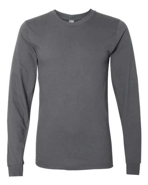 Unisex Fine Jersey Long Sleeve Tee - Asphalt