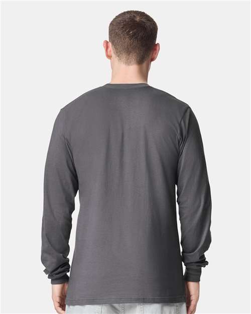 Unisex Fine Jersey Long Sleeve Tee - Asphalt