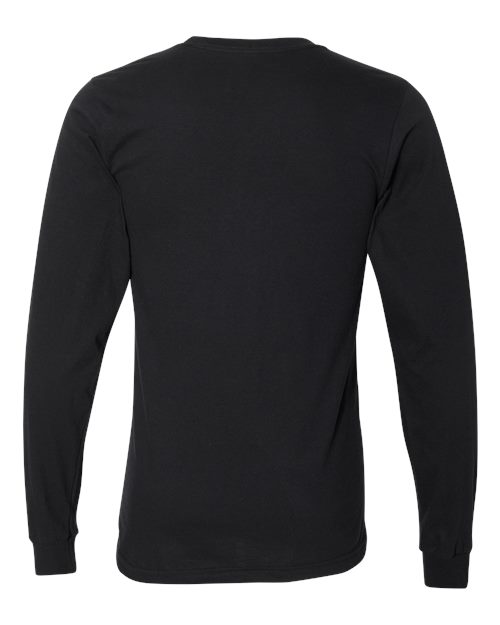 Unisex Fine Jersey Long Sleeve Tee - Black