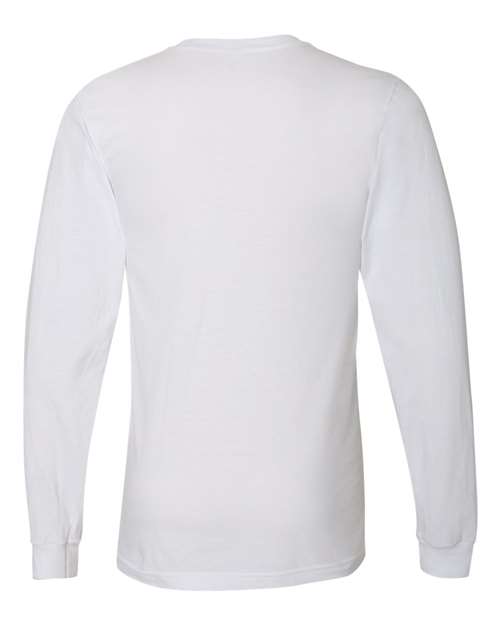 Unisex Fine Jersey Long Sleeve Tee - White