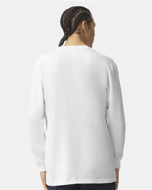 Unisex Fine Jersey Long Sleeve Tee - White