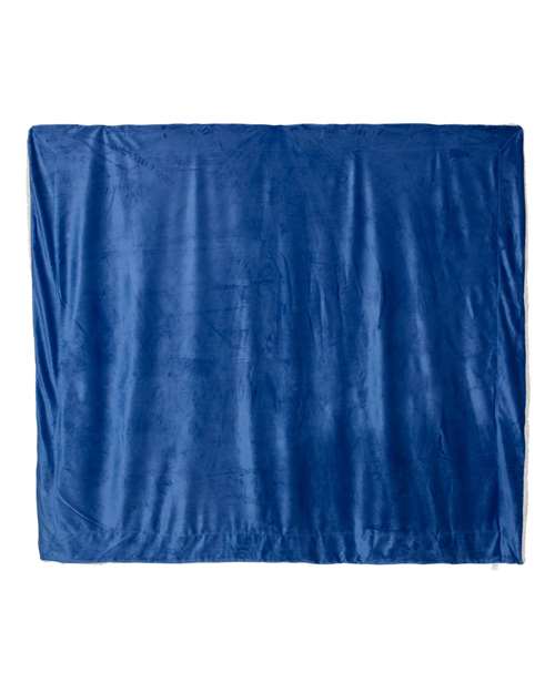 Oversized Mink Sherpa Blanket - Royal