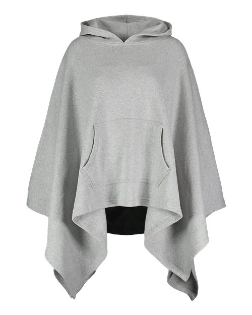 Women's Amanda Fleece Poncho - Grey Heather