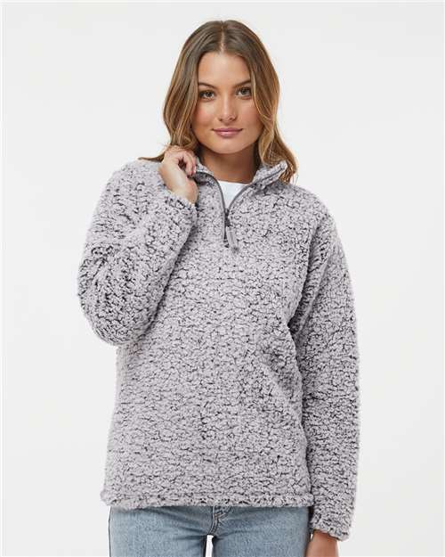 Women’s Epic Sherpa Quarter-Zip Pullover - Black Heather
