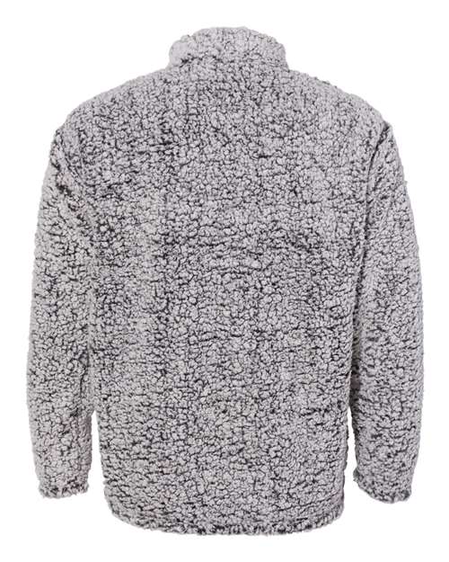 Men's Sherpa Quarter-Zip Pullover - Black Heather