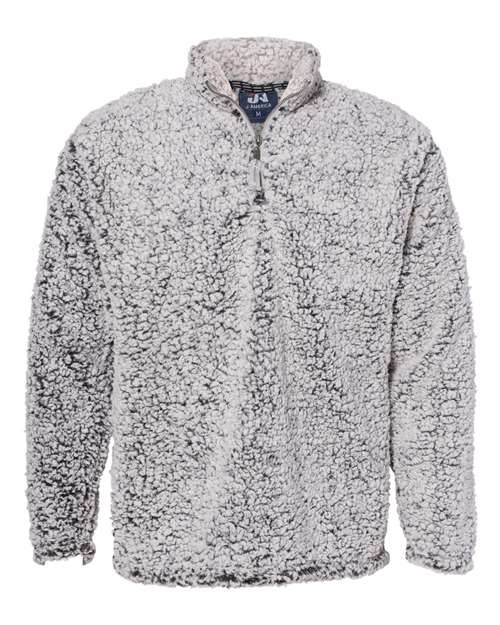 Men's Sherpa Quarter-Zip Pullover - Black Heather