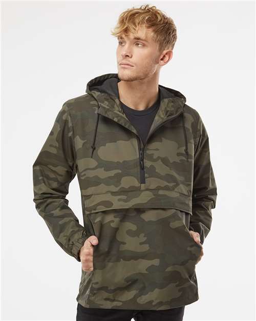 Men's Nylon Anorak - Forest Camo
