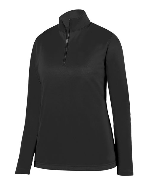 Women's Wicking Fleece Quarter-Zip Pullover - Black