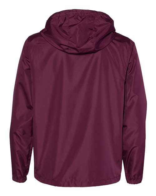 Men's Lightweight Windbreaker Full-Zip Jacket - Maroon