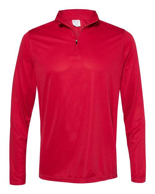 Men's Attain Color Secure® Performance Quarter-Zip Pullover - Red