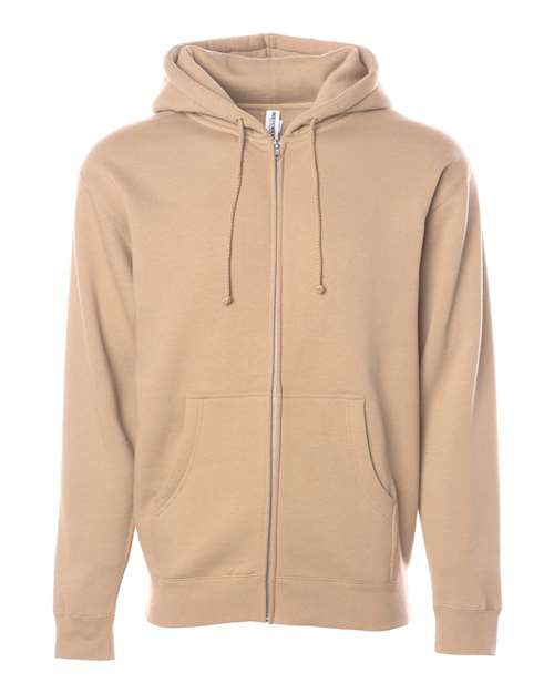 Unisex Heavyweight Full-Zip Hooded Sweatshirt - Sandstone