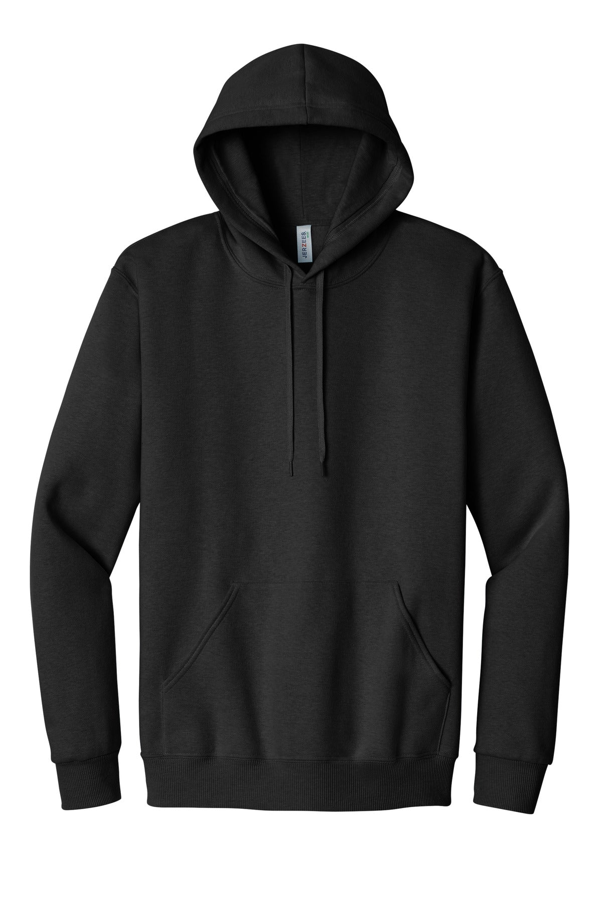 Jerzees Eco Premium Blend Pullover Hooded Sweatshirt - Black Ink Heather