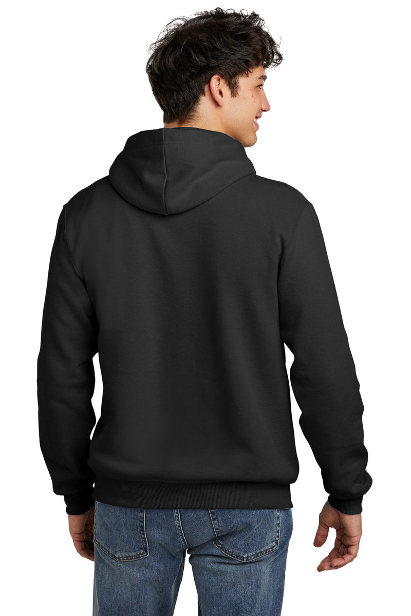 Jerzees Eco Premium Blend Pullover Hooded Sweatshirt - Black Ink Heather