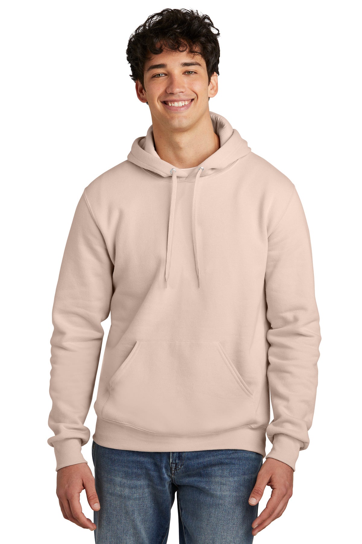 Jerzees Eco Premium Blend Pullover Hooded Sweatshirt - Blush Pink