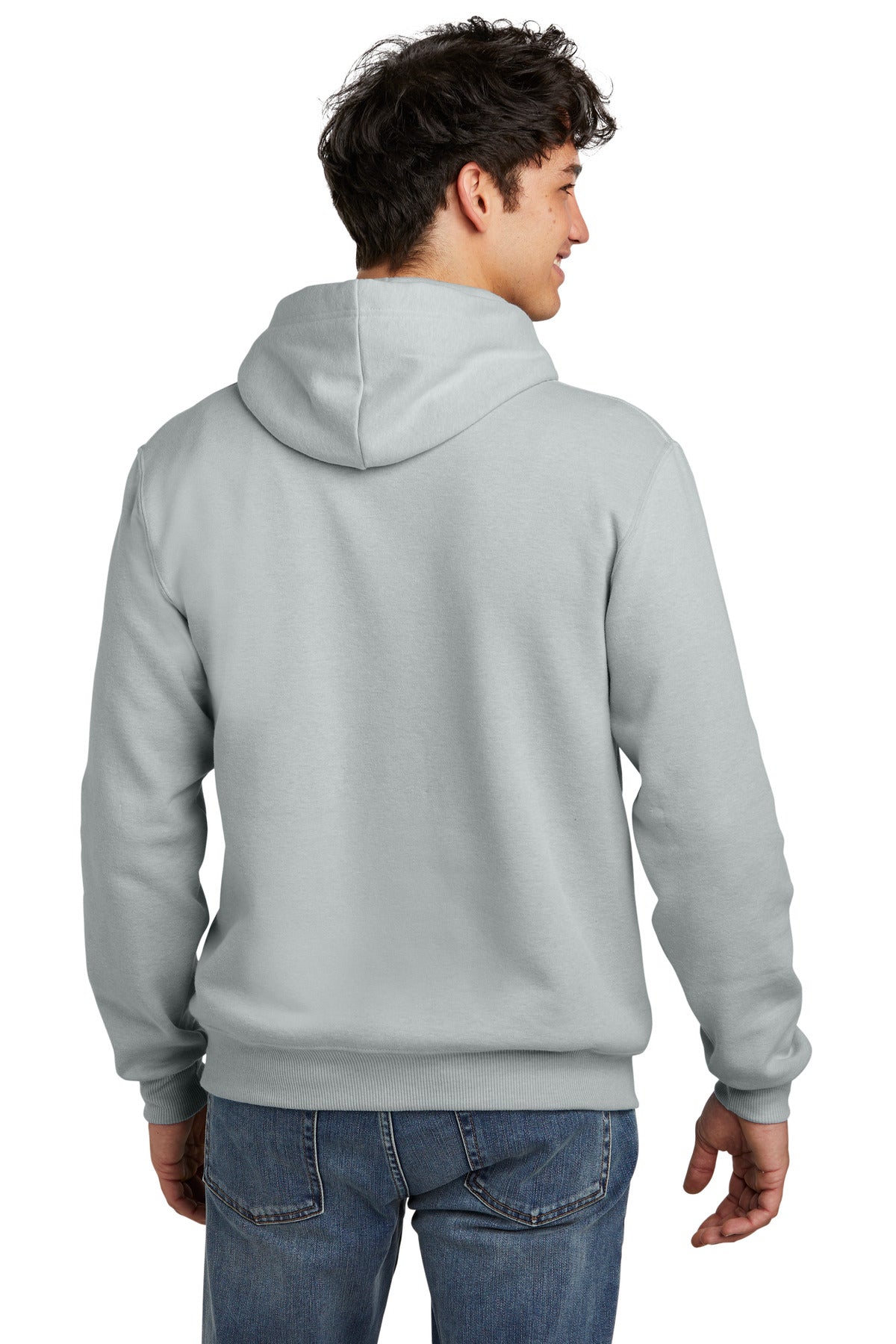 Jerzees Eco Premium Blend Pullover Hooded Sweatshirt - Frost Grey Heather