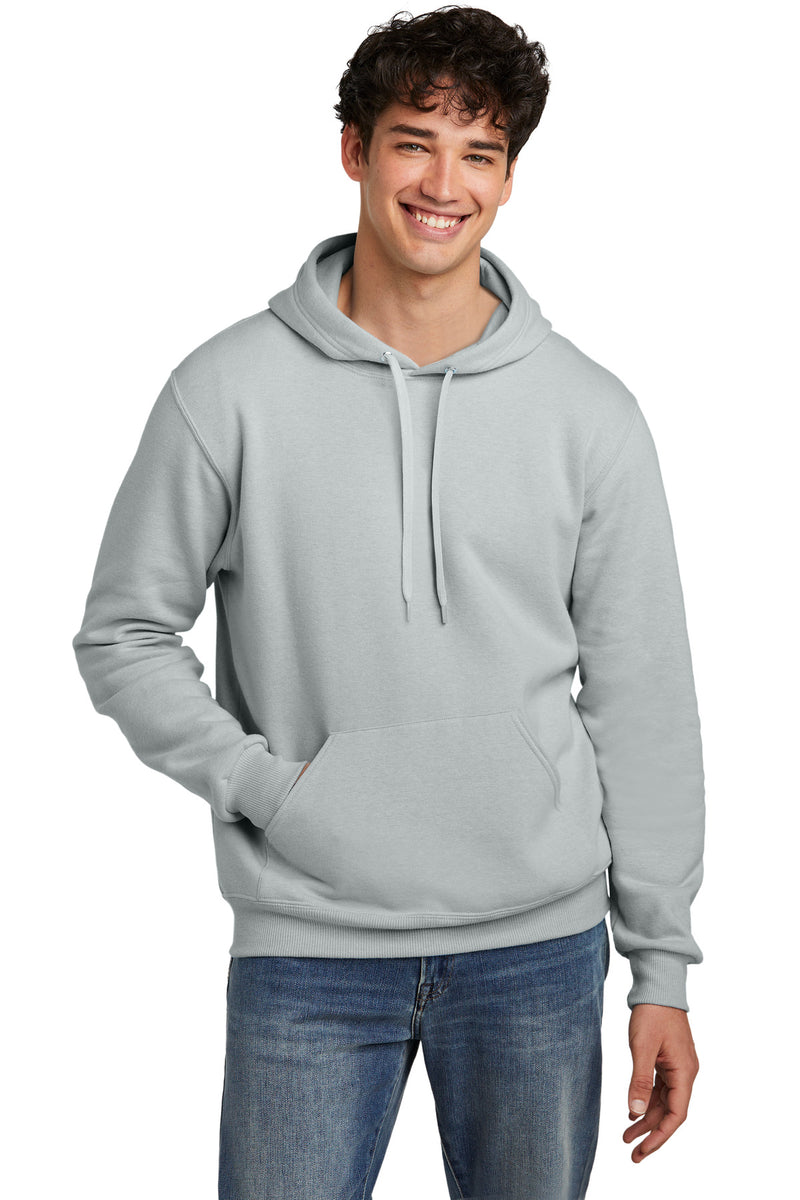 Jerzees Eco Premium Blend Pullover Hooded Sweatshirt - Frost Grey Heather