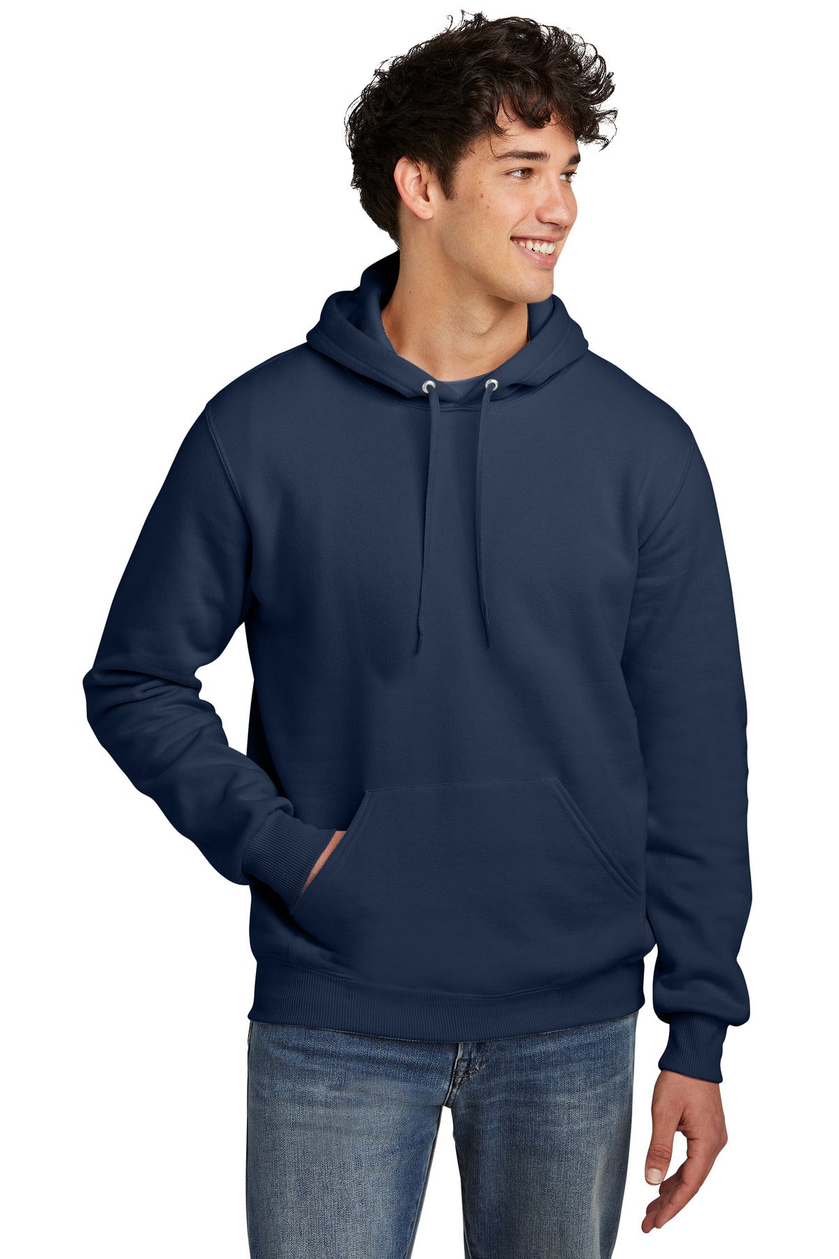 Jerzees Eco Premium Blend Pullover Hooded Sweatshirt - J. Navy