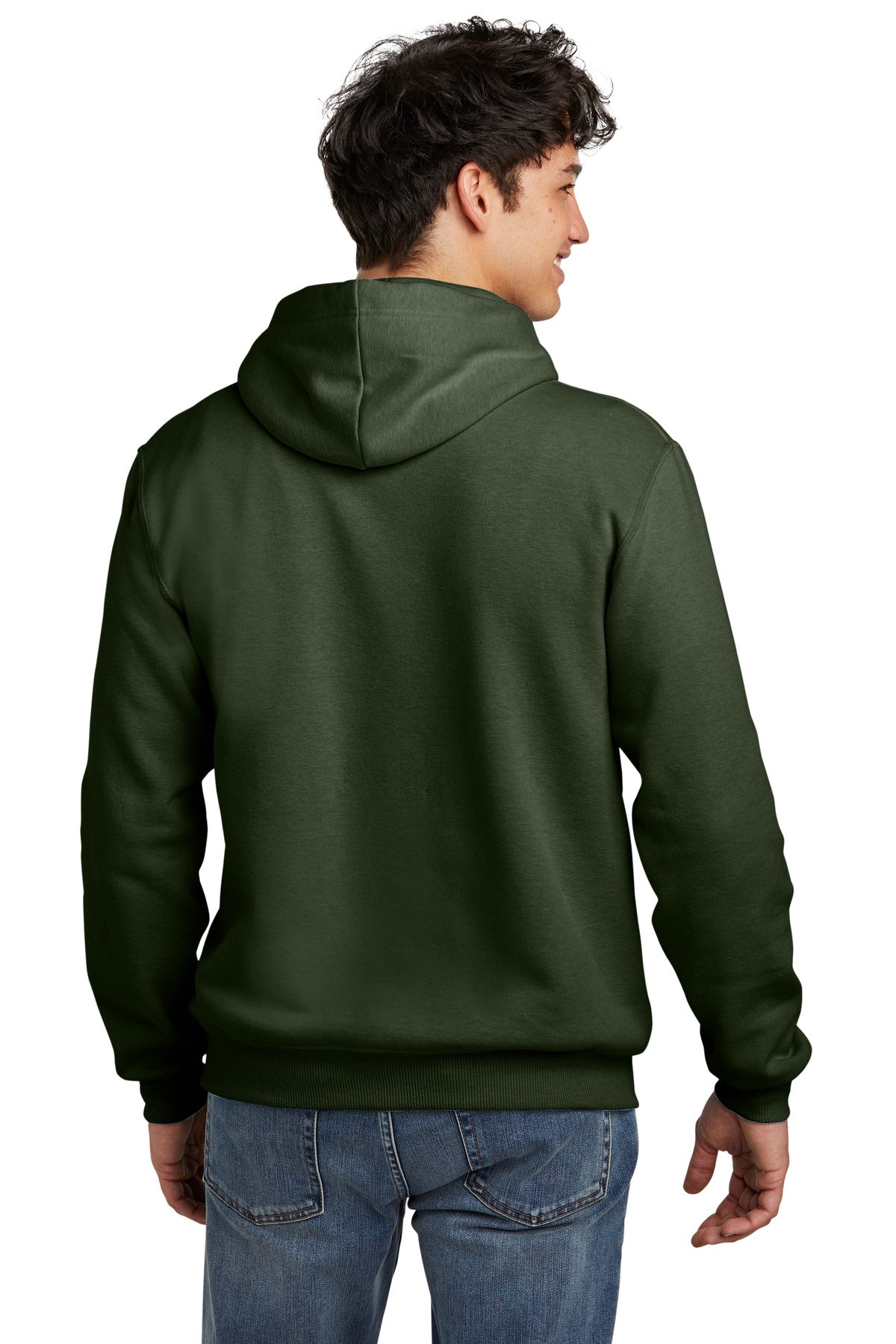 Jerzees Eco Premium Blend Pullover Hooded Sweatshirt - Military Green Heather