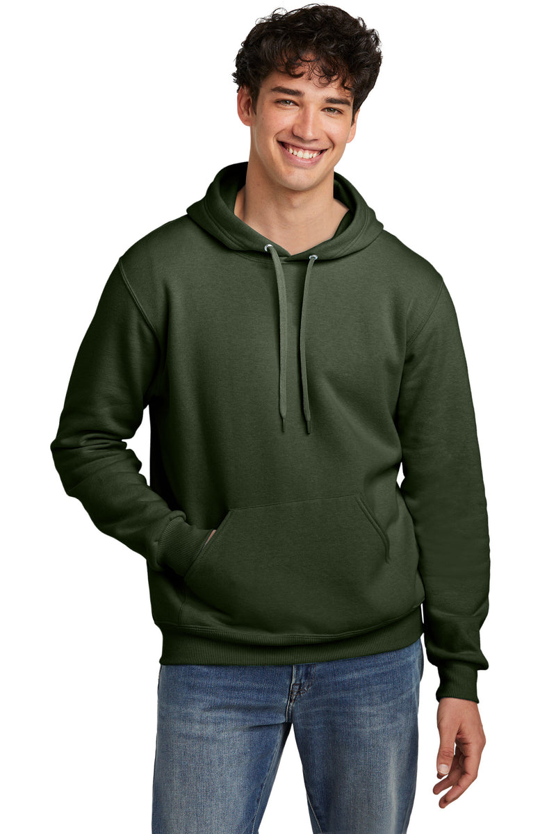 Jerzees Eco Premium Blend Pullover Hooded Sweatshirt - Military Green Heather