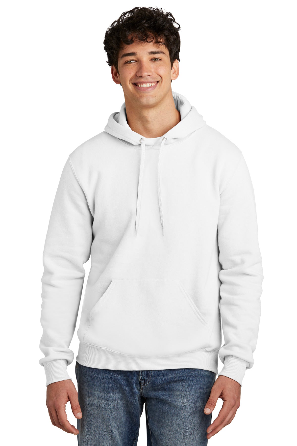 Jerzees Eco Premium Blend Pullover Hooded Sweatshirt - White
