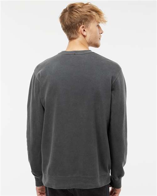 Unisex Midweight Pigment-Dyed Crewneck Sweatshirt - Pigment Black