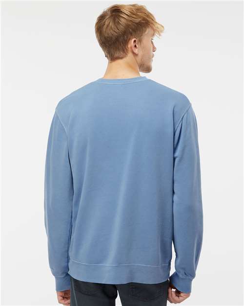 Unisex Midweight Pigment-Dyed Crewneck Sweatshirt - Pigment Light Blue