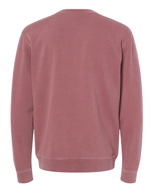 Unisex Midweight Pigment-Dyed Crewneck Sweatshirt - Pigment Maroon
