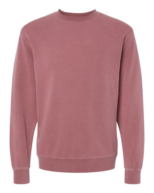 Unisex Midweight Pigment-Dyed Crewneck Sweatshirt - Pigment Maroon