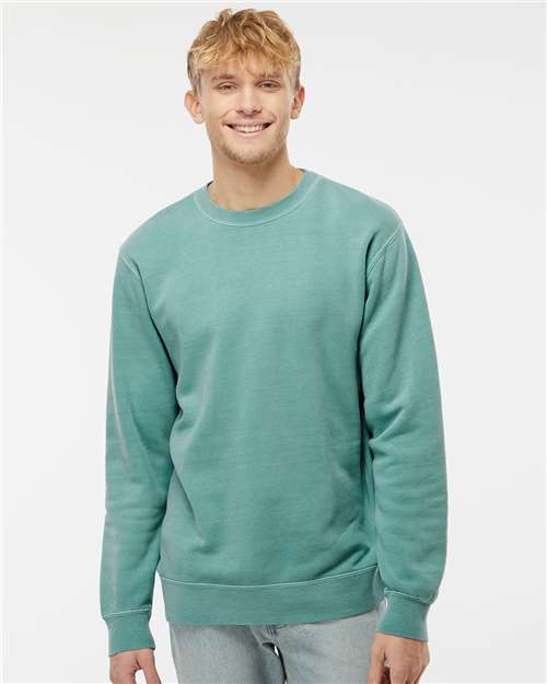 Unisex Midweight Pigment-Dyed Crewneck Sweatshirt - Pigment Mint