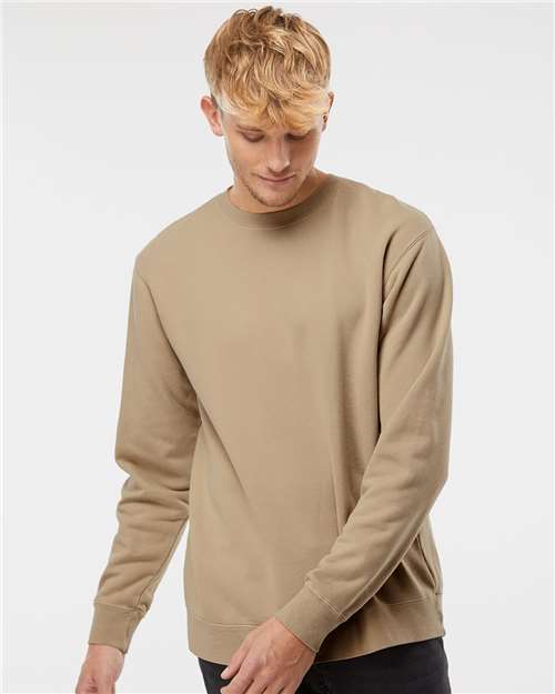 Unisex Midweight Pigment-Dyed Crewneck Sweatshirt - Pigment Sandstone