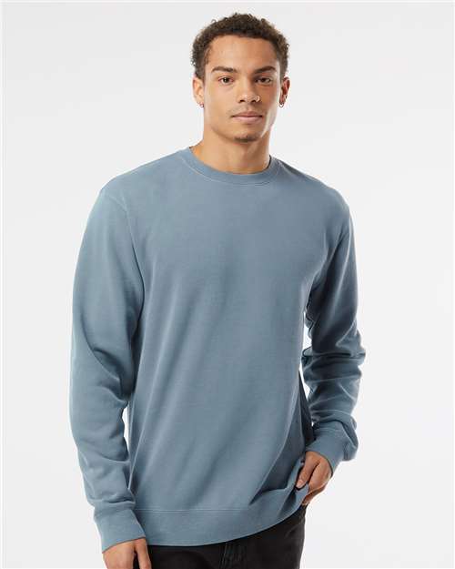 Unisex Midweight Pigment-Dyed Crewneck Sweatshirt - Pigment Slate Blue