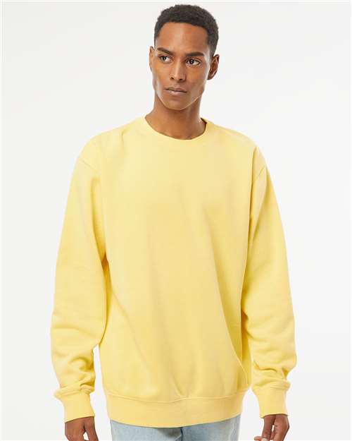 Unisex Midweight Pigment-Dyed Crewneck Sweatshirt - Pigment Yellow