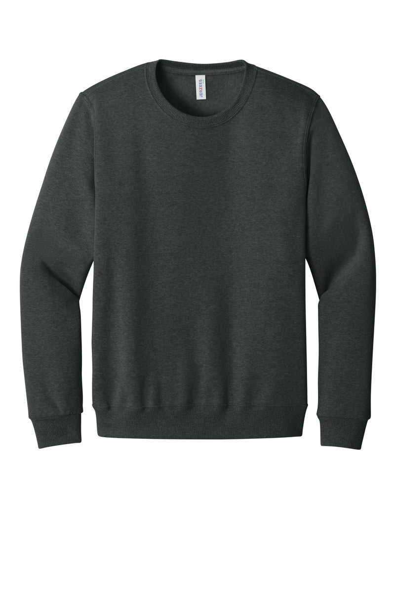 Jerzees Eco Premium Blend Crewneck Sweatshirt - Black Ink Heather