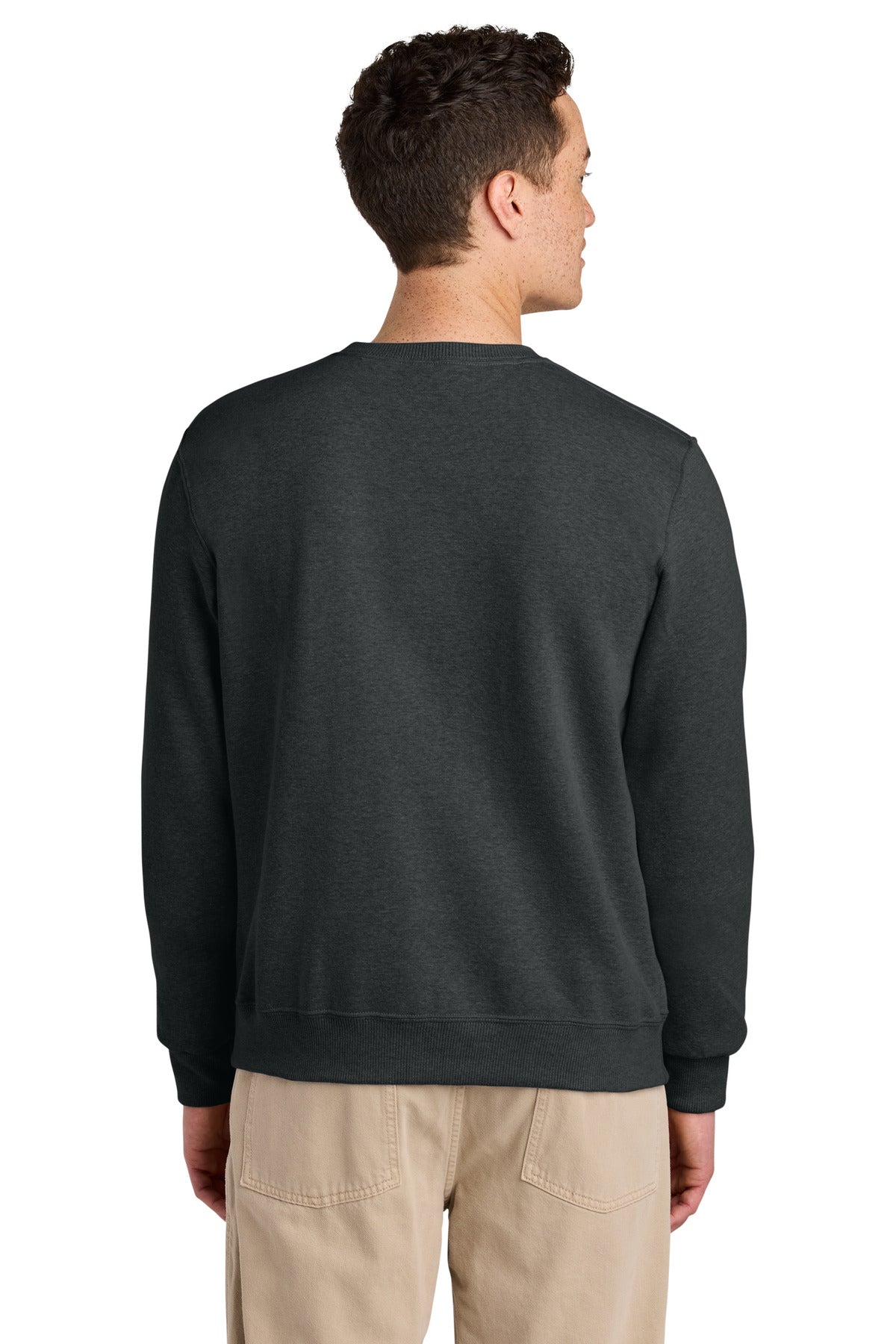 Jerzees Eco Premium Blend Crewneck Sweatshirt - Black Ink Heather