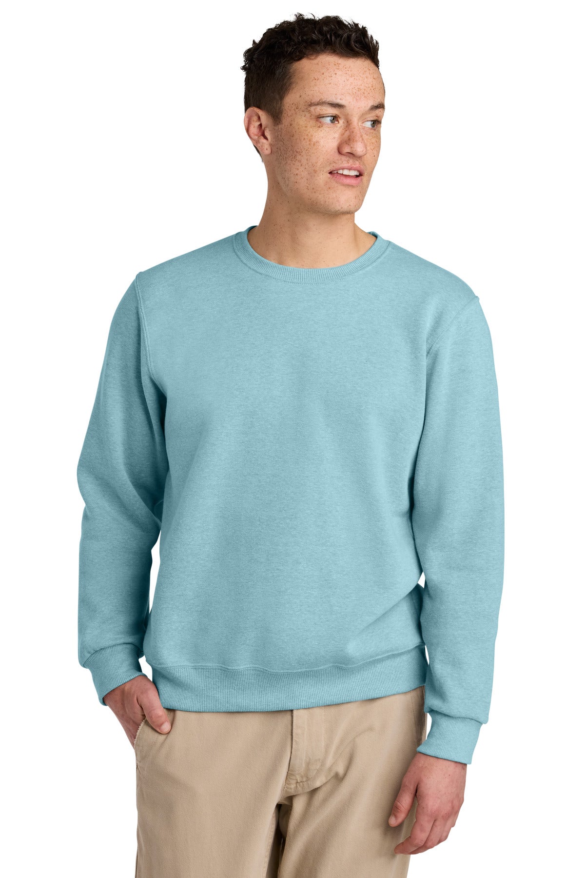 Jerzees Eco Premium Blend Crewneck Sweatshirt - Cloud Heather