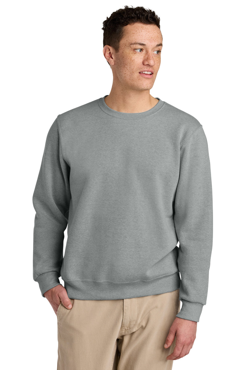 Jerzees Eco Premium Blend Crewneck Sweatshirt - Frost Grey Heather