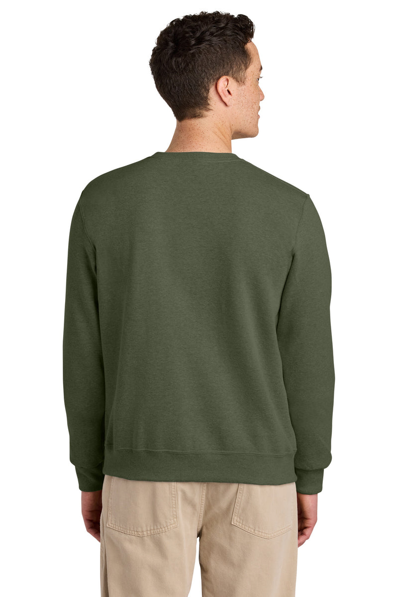 Jerzees Eco Premium Blend Crewneck Sweatshirt - Military Green Heather