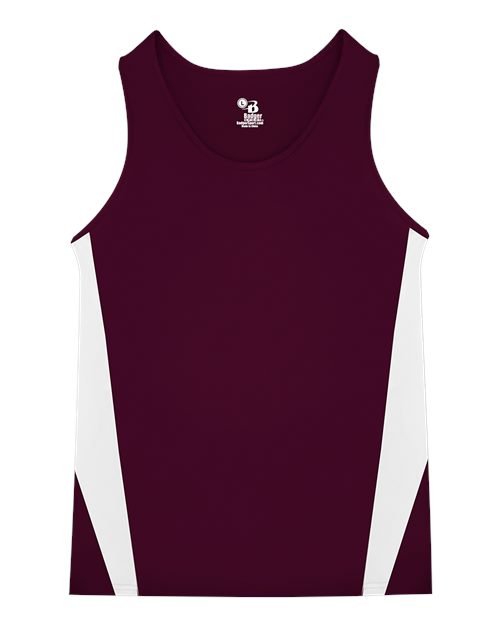Maroon/ White