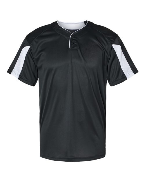 Men's Striker Placket - Black/ White