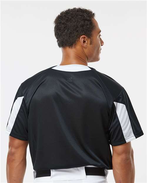 Men's Striker Placket - Black/ White