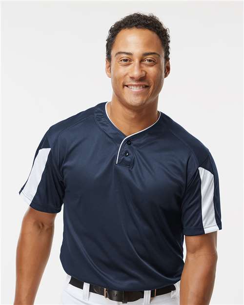 Men's Striker Placket - Navy/ White