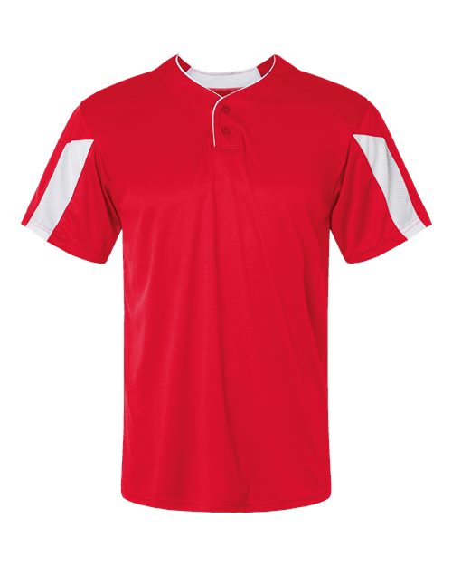 Men's Striker Placket - Red/ White
