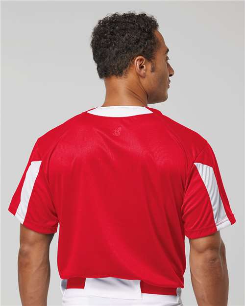 Men's Striker Placket - Red/ White