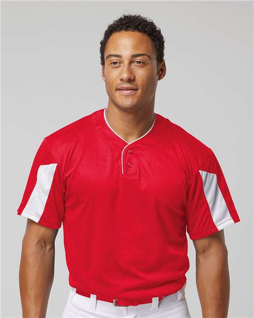 Men's Striker Placket - Red/ White