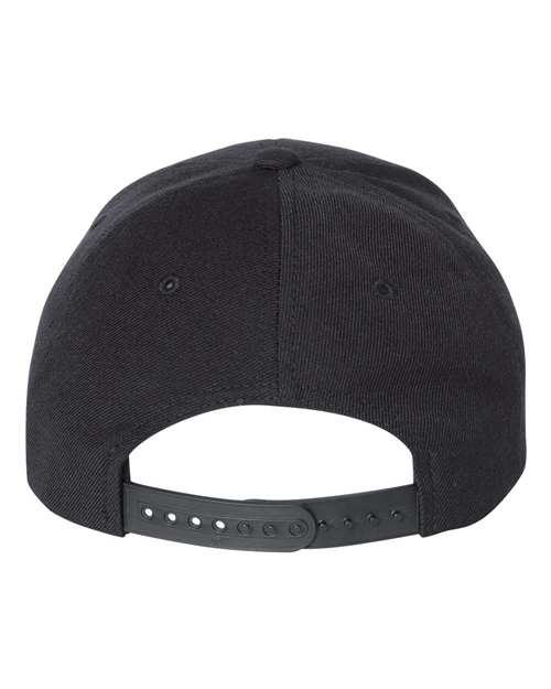 Premium Curved Bill Snapback Cap - Black