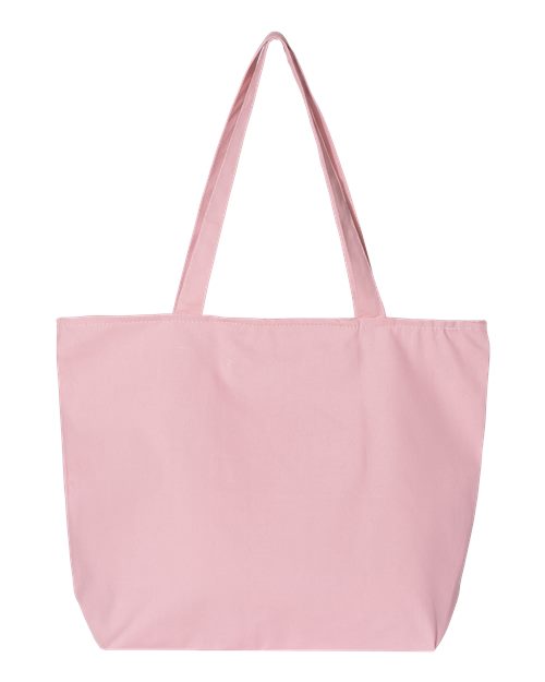 25L Zippered Tote - Light Pink