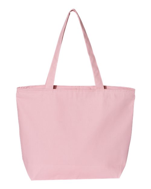 25L Zippered Tote - Light Pink