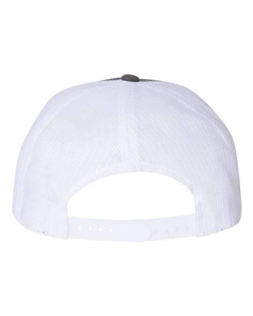 Classic Five-Panel Trucker Cap - Charcoal/ White